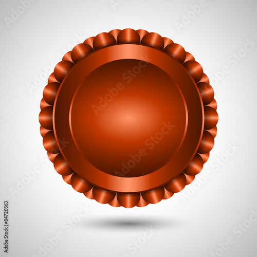 Abstract scale frame or button. Editable vector. Eps 10
