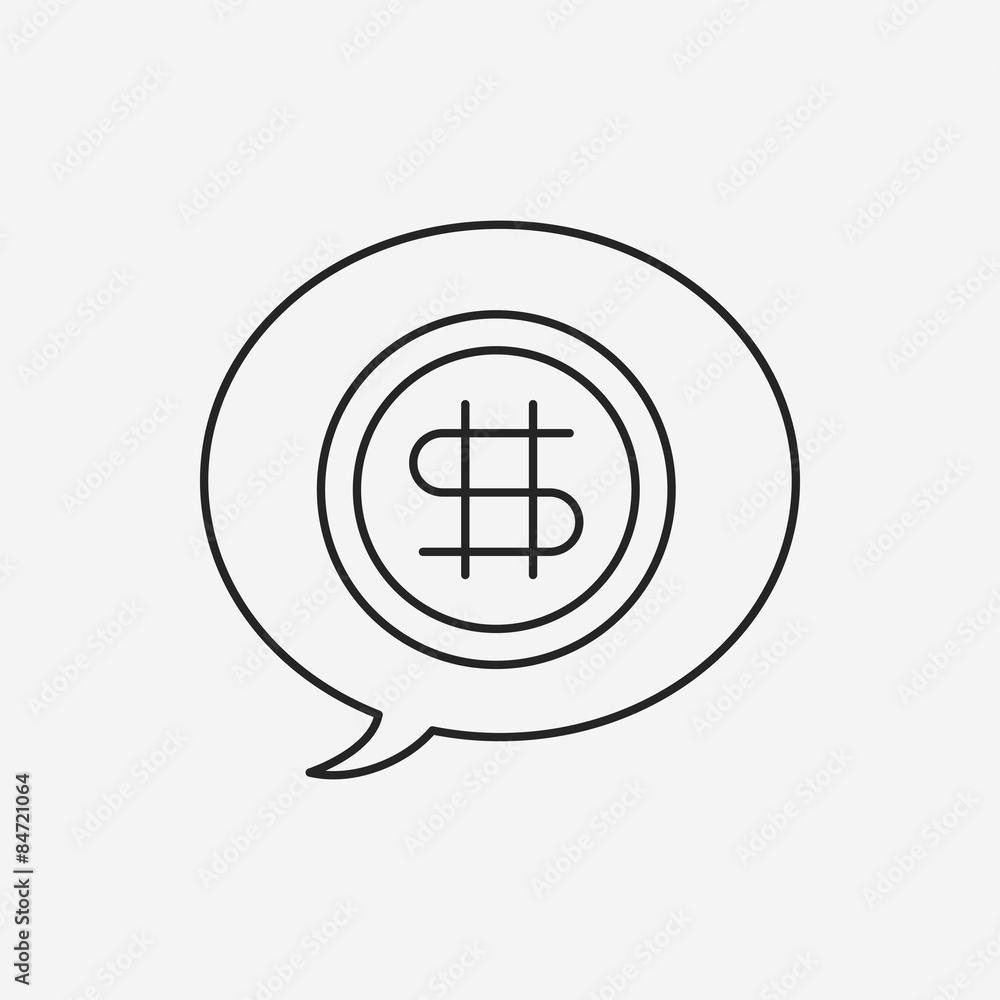 financial money symbol line icon financial money symbol line icon