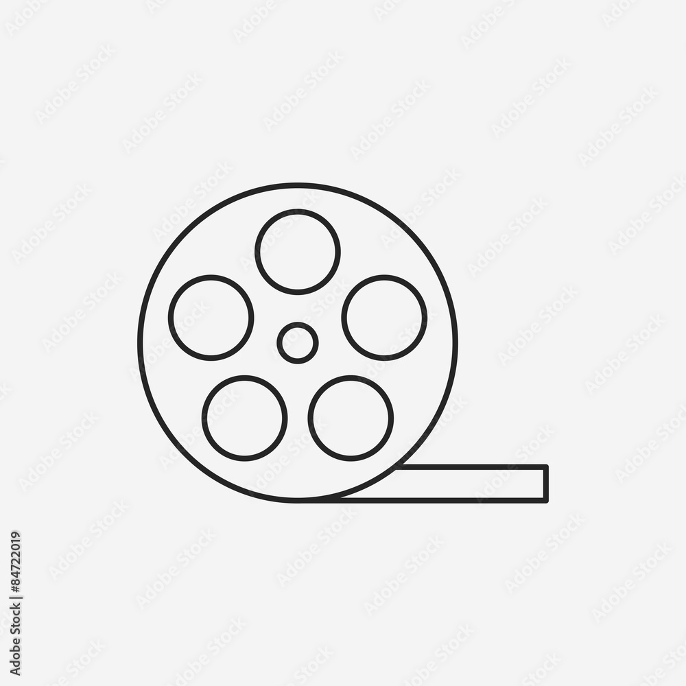 video tape line icon