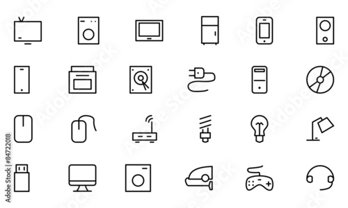 Electronics Vector Line Icons 1
