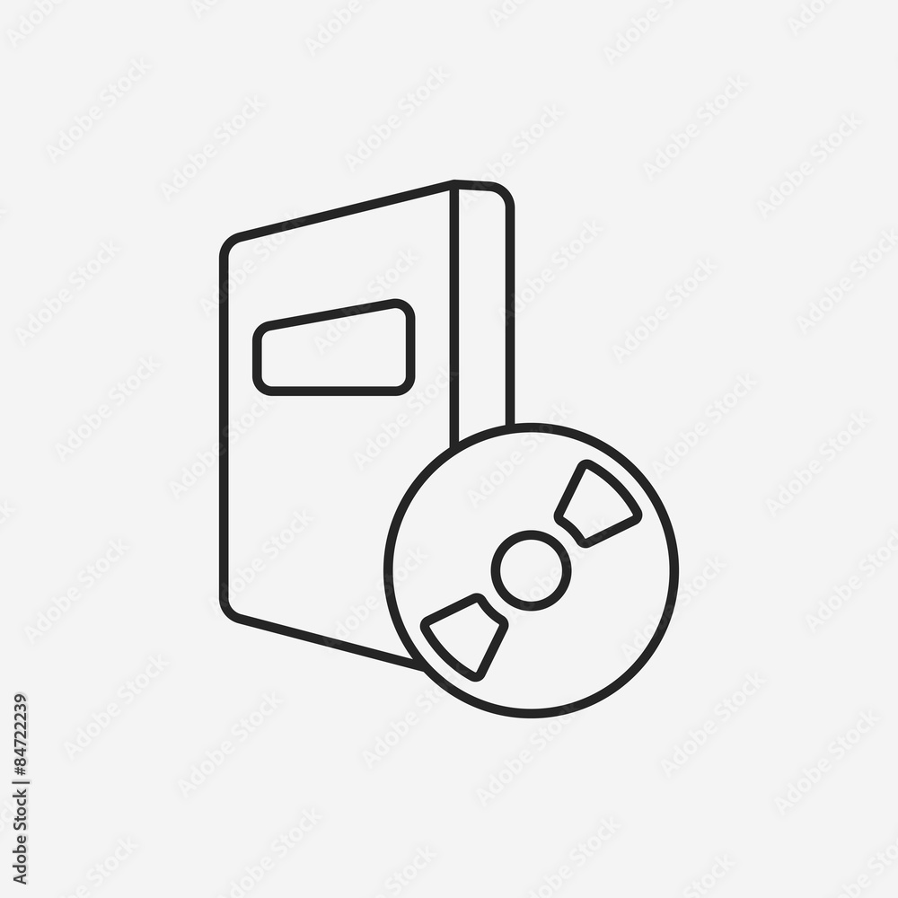 DVD line icon DVD line icon