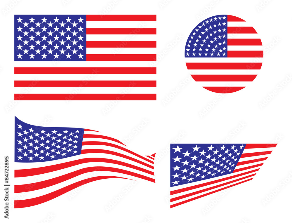 USA vector flag USA vector flag
