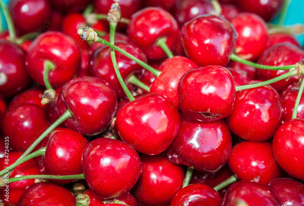 Ripe sweet cherries Ripe sweet cherries
