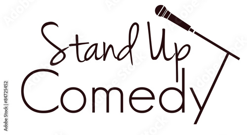Stand up comedy vector illustration