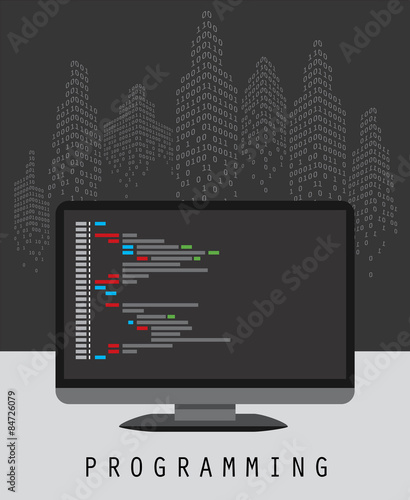 Programming and coding concept website development