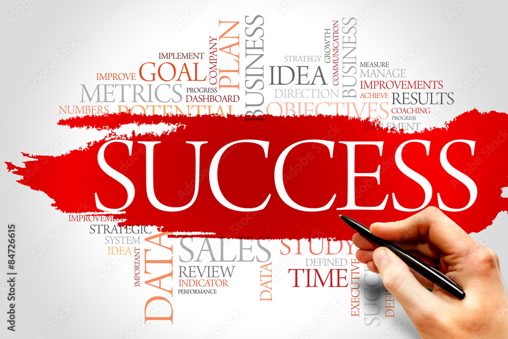 Success word cloud, business concept Success word cloud, business concept