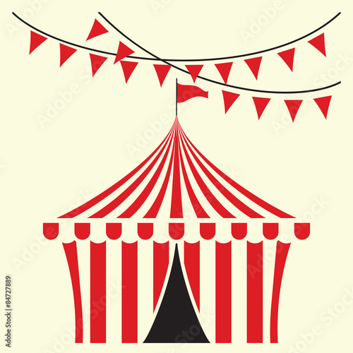 Circus tent vector illustration