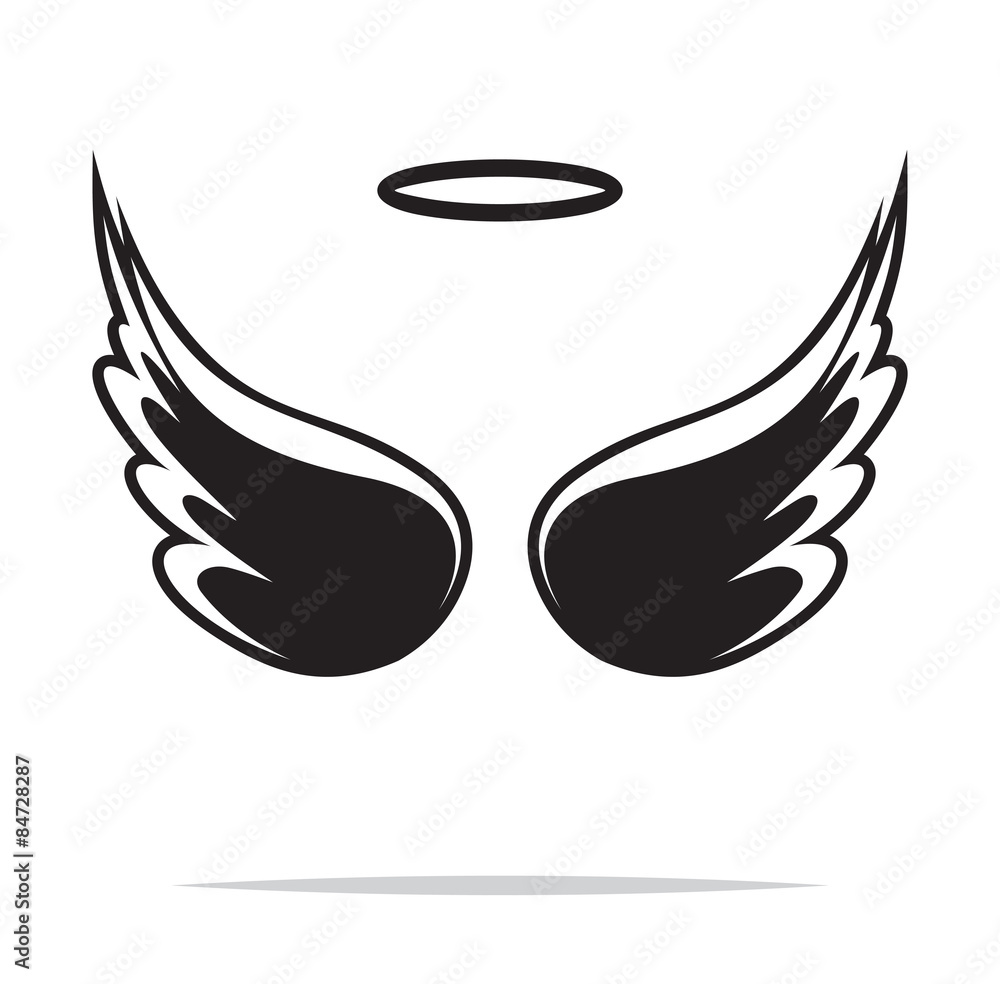Obraz premium Angel wings vector illustration