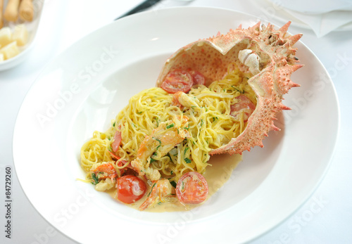 seafood dish lobster and