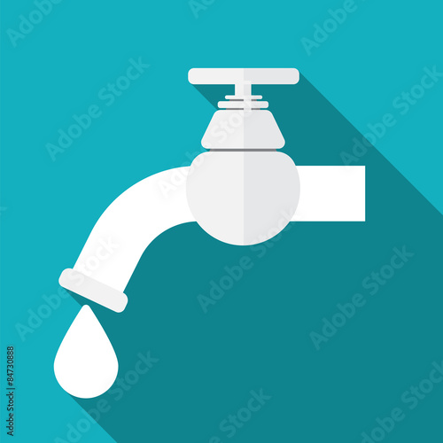 Water tap vector icon