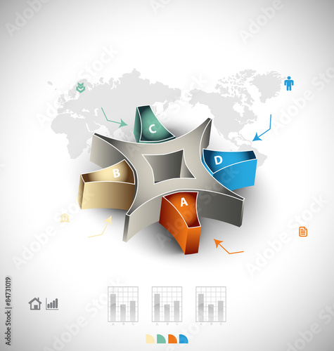 Business infographic template