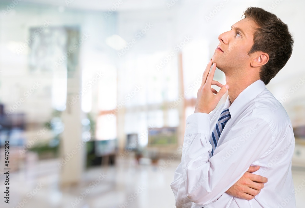 Thinking, Businessman, Business. Thinking, Businessman, Business.
