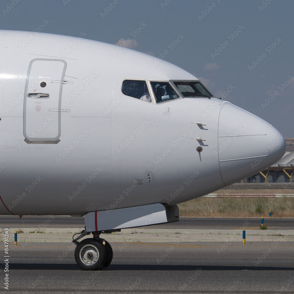 B-737 avión de línea, cabina B-737 avión de línea, cabina