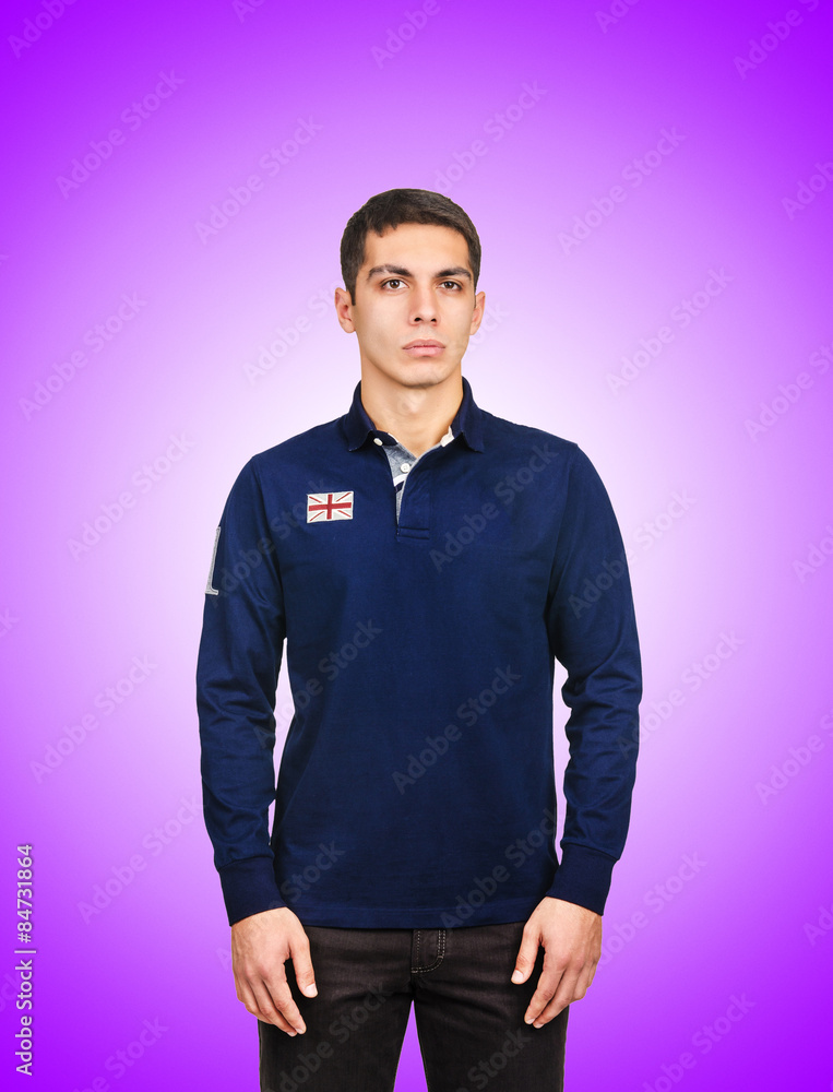 Fototapeta premium Male sweater isolated on the white