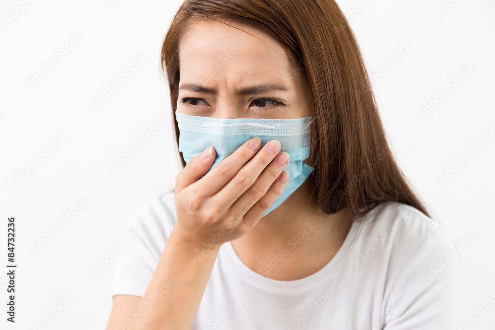 Young sick woman got flu Young sick woman got flu