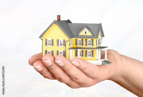 House, Human Hand, Residential Structure.
