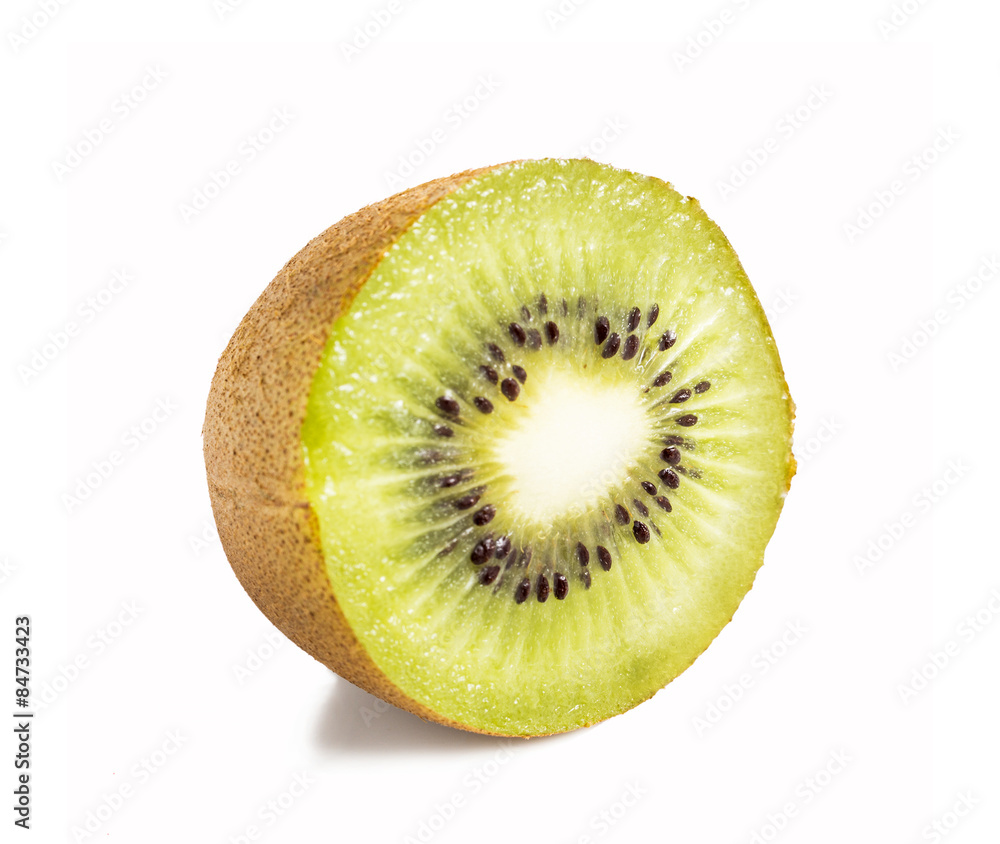 Fresh kiwi fruit on a white background Fresh kiwi fruit on a white background