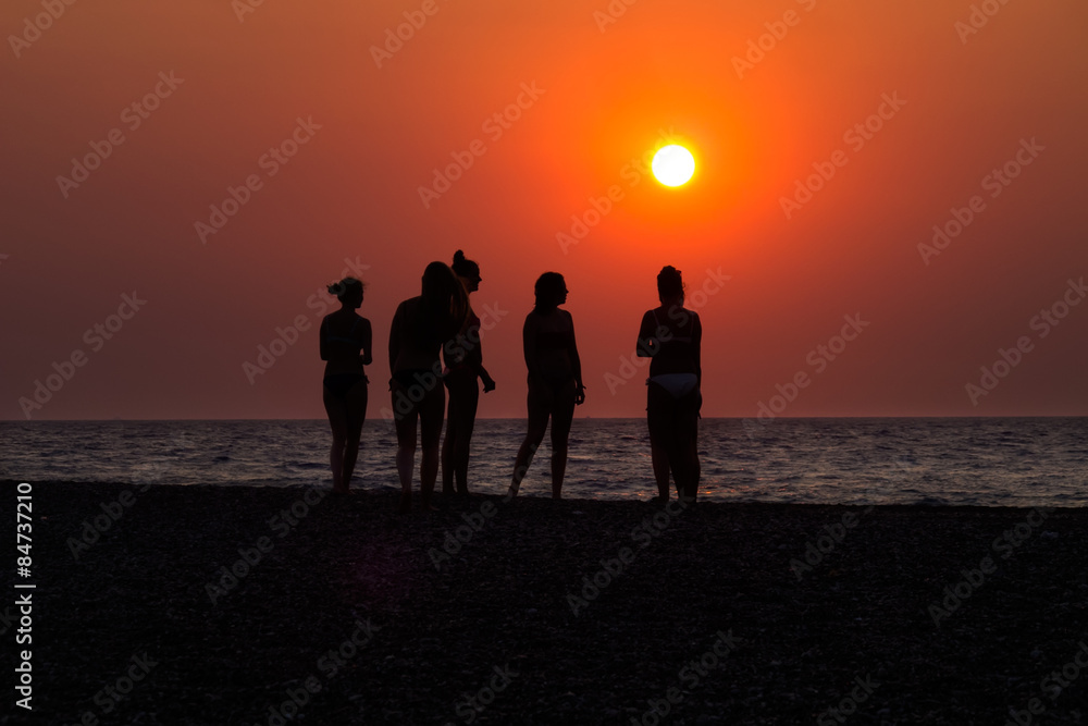 Silhouettes of Girls