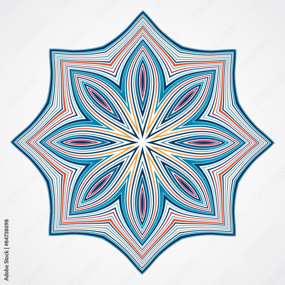 Ethnic Fractal Mandala. Ethnic Fractal Mandala.