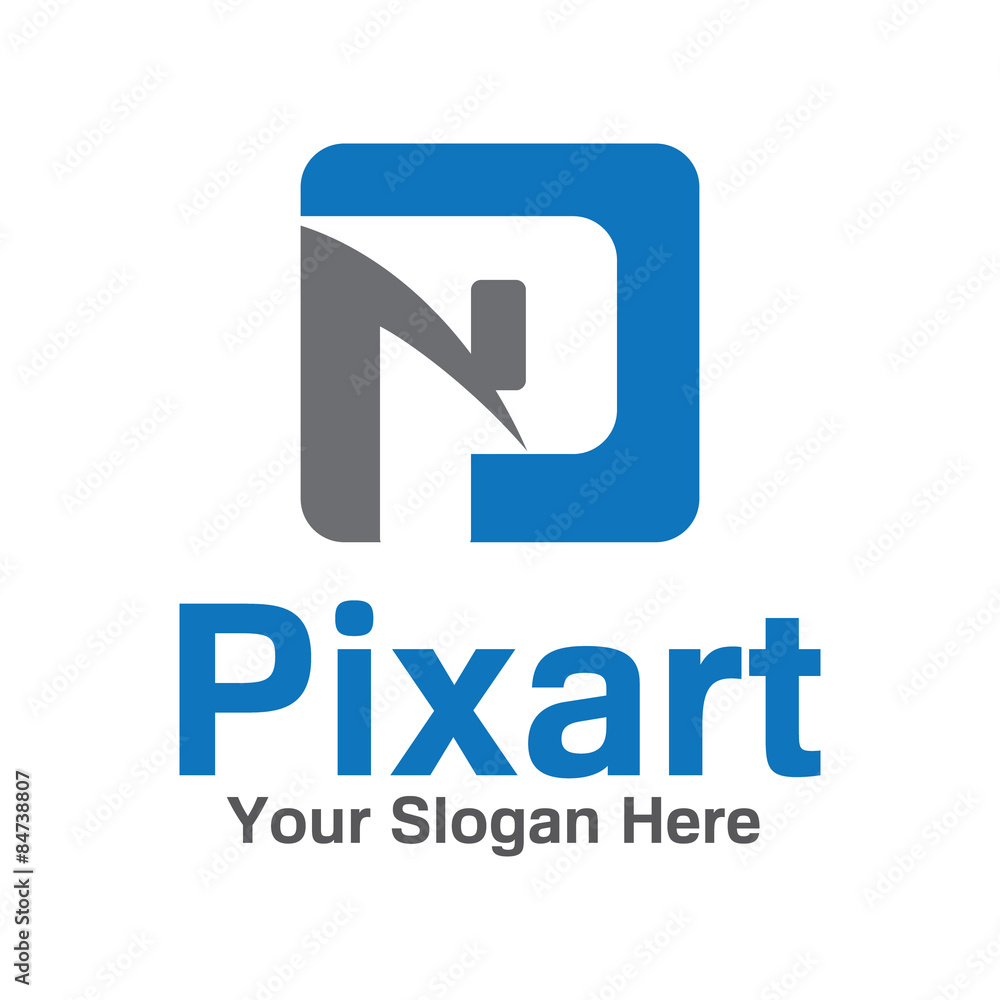 Square letter P logo template. Suitable for media, agency, finance and other companies. Square letter P logo template. Suitable for media, agency, finance and other companies.