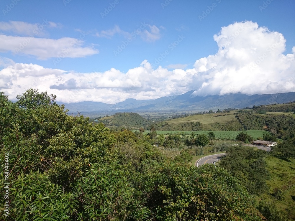Fototapeta premium Via San Francisco, Putumayo, Colombia