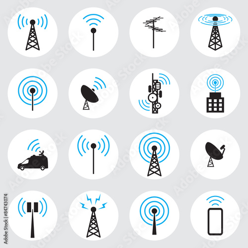 Antenna icon set