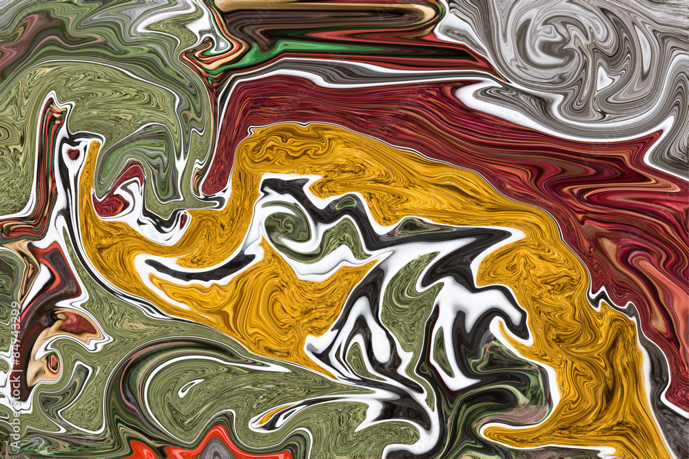 Colorful abstract drawing - background is partially blurred Colorful abstract drawing - background is partially blurred