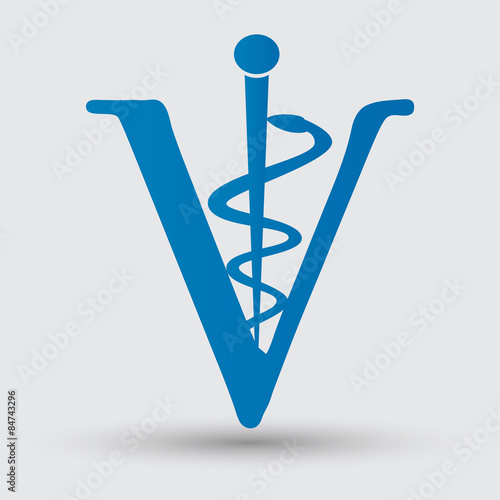 Veterinary sign cat and dog symbol
