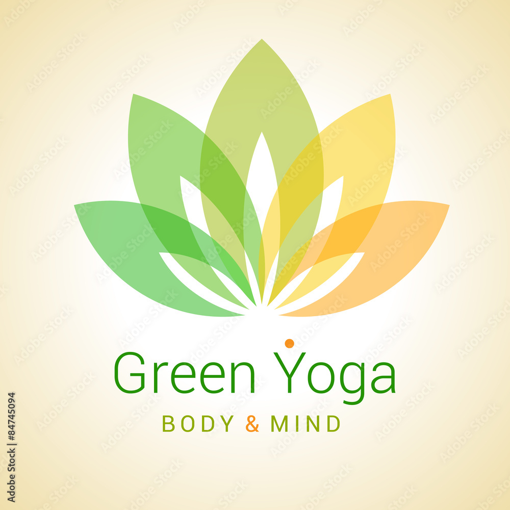 Lotus flower as symbol of yoga Lotus flower as symbol of yoga
