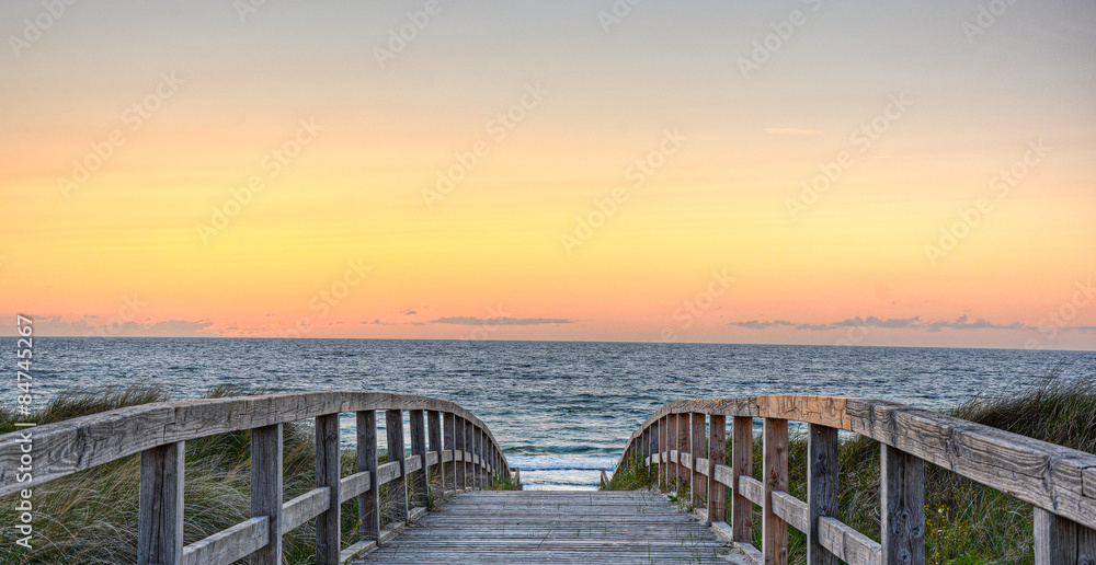 Strand Wasser Brücke