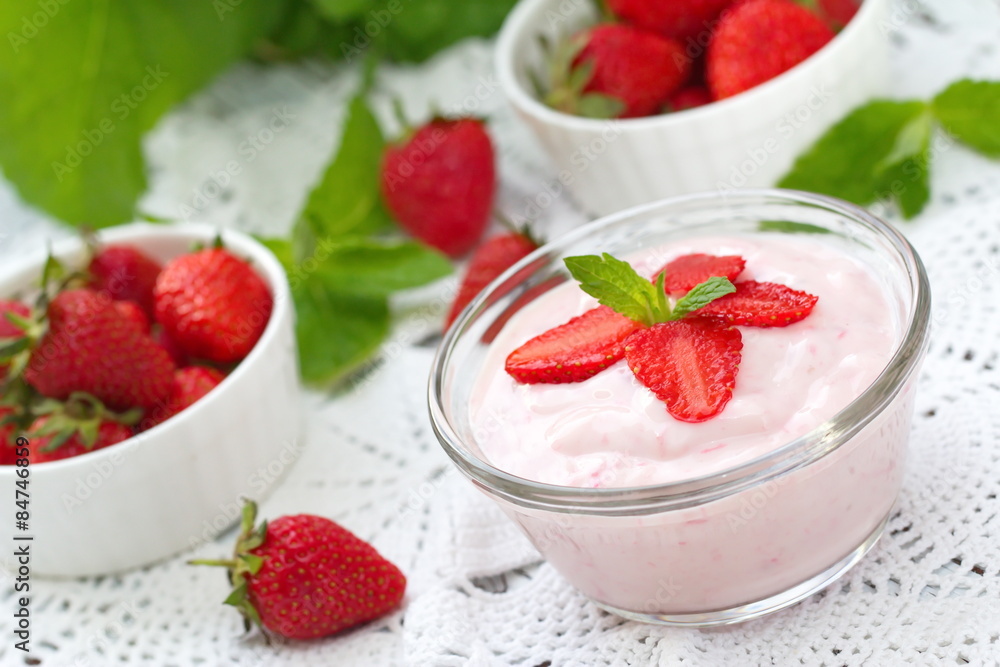 Strawberry yogurt Strawberry yogurt