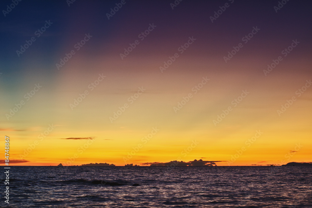 Sunset over Andaman Sea