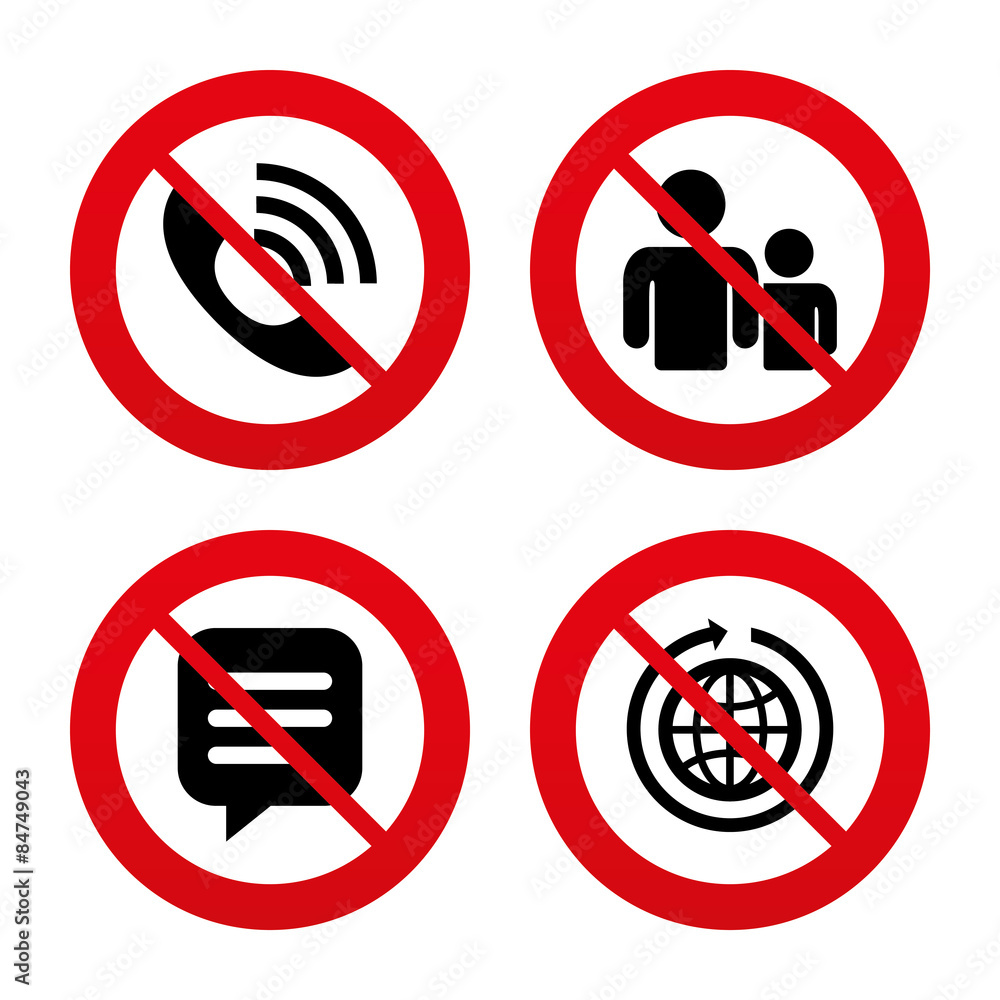 Group of people and phone call. Speech bubble. Group of people and phone call. Speech bubble.