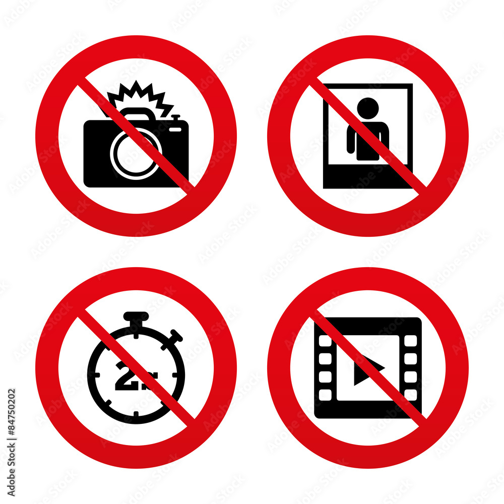 Photo camera icon. Flash light and video frame. Photo camera icon. Flash light and video frame.
