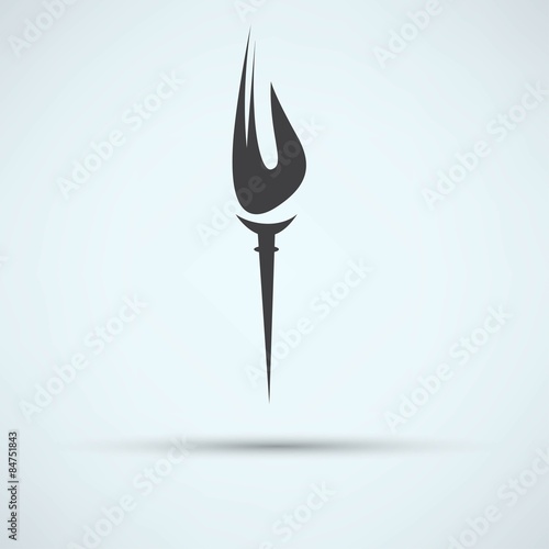 Burning torch icon