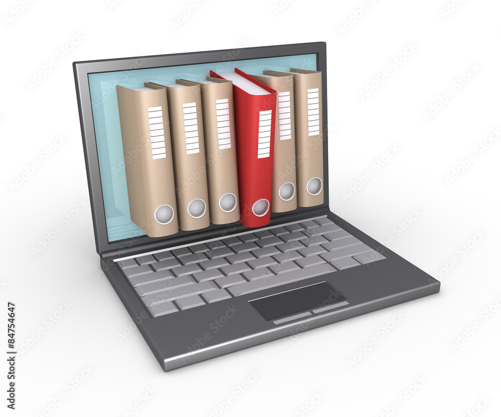 Folders through laptop Folders through laptop