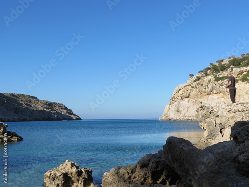 Grèce - Ile de Rhodes - Baie de Ladika ou Anthony Quinn bay
