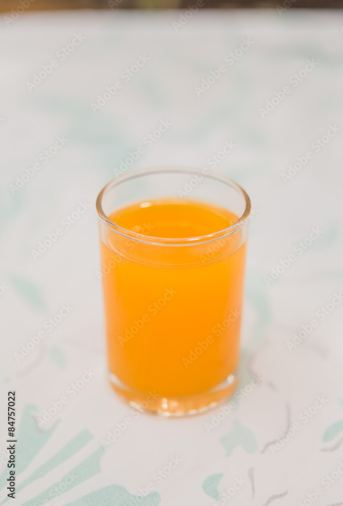 Orange juice on the table Orange juice on the table