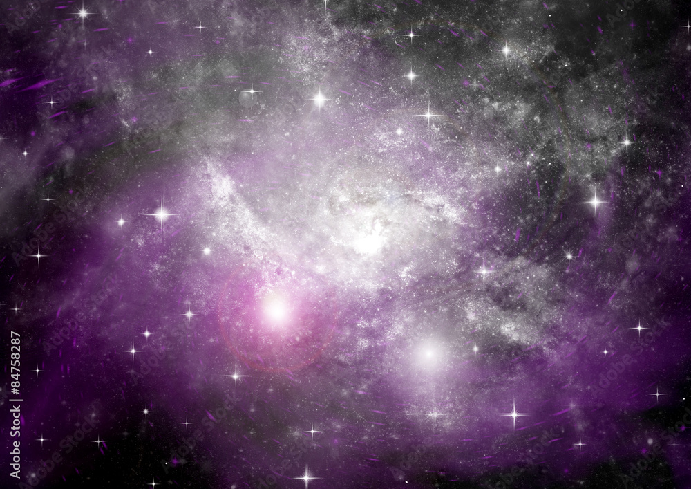 Fototapeta premium Star field in space and a nebulae