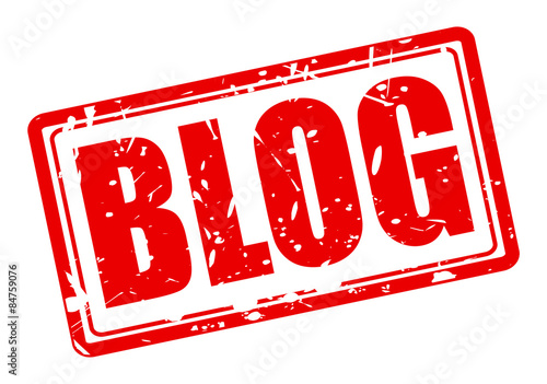 Blog red stamp text