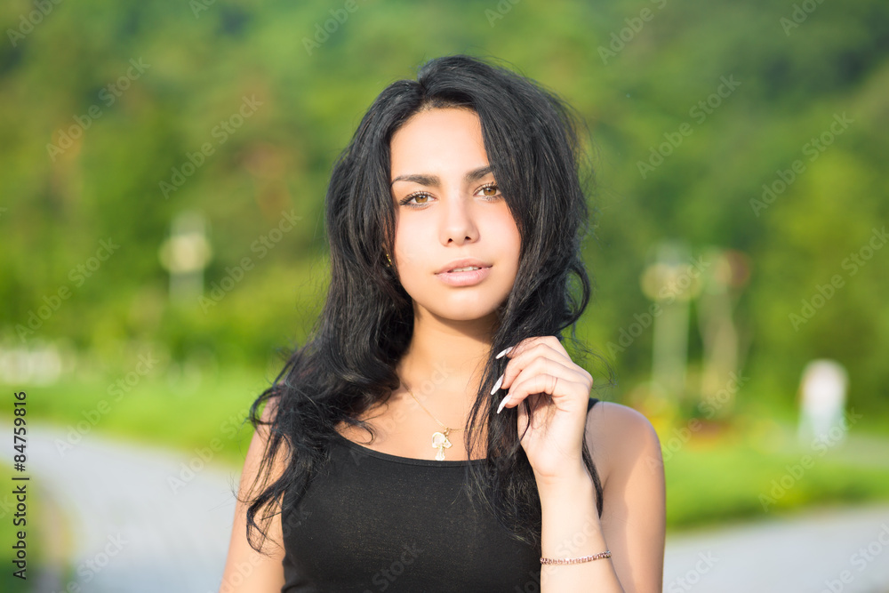 Portrait of sexy brunette Portrait of sexy brunette