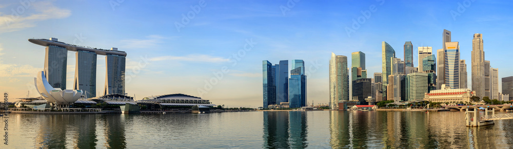 Obraz premium Singapore panorama city skyline at Marina Bay