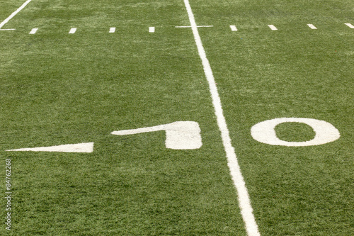 football field 10 yard numbers and line  © zsuriel