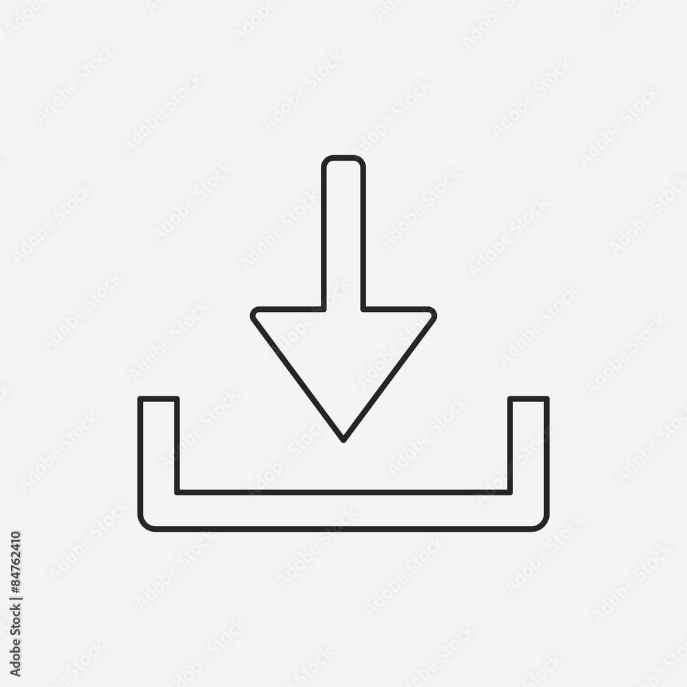 download line icon download line icon