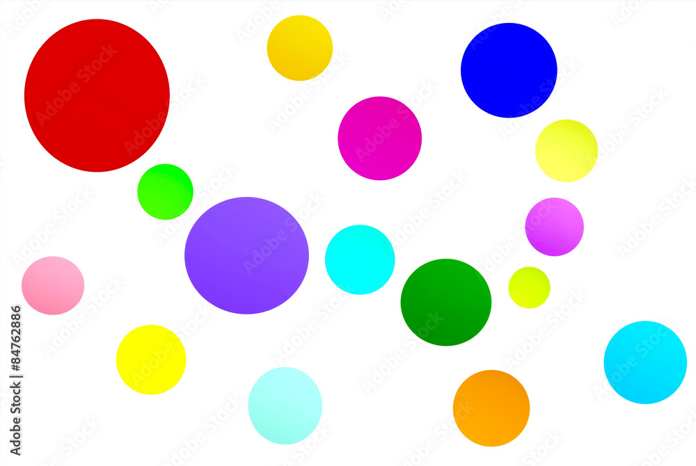 colorful round background