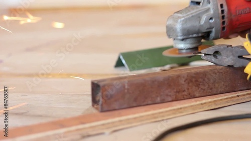 Angle Grinder Compilation (Slider Shot) - Sparks Fly from an Angle Grinder Tradesman Tool