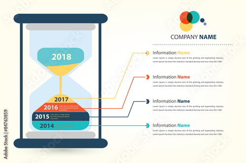 timeline & milestone company history infographic