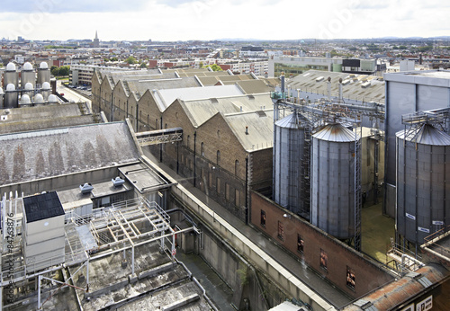 Plant from the observation deck of Guinness Storehouse 