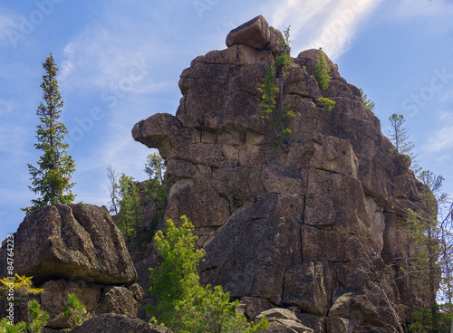 Rock on Olkhinskoye plateau photo