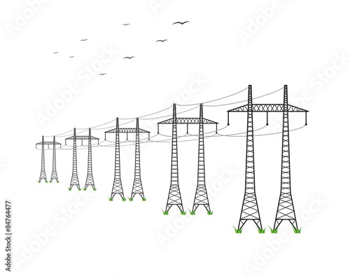 high voltage power lines